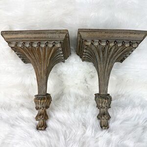 Antique Washed Wall Sconces/Shelves